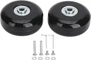 [AZMUDE] 2Pcs Luggage Wheel,Luggage Replacement Wheels Universal Rubber Swivel Caster Bearings Repair Kits with Installation Tool (#3)