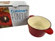 Cuisinart 13 Piece Enamel Fondue Set FP-115R (Cast Iron Fondue Pot ONLY!!)