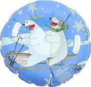 BESPORTBLE Winter Inflatable Snow Tube for Thickened Sledding Pipe with Cool Durable Material for Outdoor Fun Winter Activities