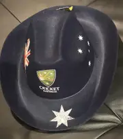 Cricket Australia Cowboy Hat Cap Wide Brim BNWT LARGE Vintage