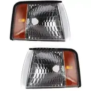 New Set Of Two Corner Lamp Lens and Housing For 1997-1999 Cadillac DeVille