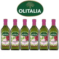 在飛比找PChome24h購物優惠-Olitalia奧利塔葡萄籽油禮盒組(1000ml x 6瓶