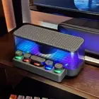 Bluetooth Speaker With Automatic Switching Lights For Parties Black Faster