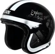IXS 880 2.2 Jet Helmet, black-white, Size XS for Men Black White