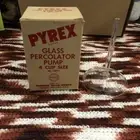 Vintage NOS Pyrex Flameware 7824P 4 Cup Coffee Percolator Glass Filter Pump Stem