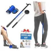 Sock Aids for Putting on Socks, Shoe Horn Long Handle for Seniors, Sock