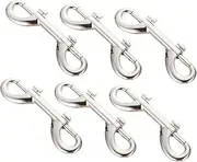 GANAZONO 6Pcs Zinc Alloy Dog Leash Clips Durable Pet Leash Hooks for Outdoor Activities Snap Hooks for Dog Collars Handbags and Luggage Straps Silver