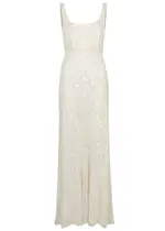 Rixo Megan Sequin-embellished Gown - Ivory - 14 (UK 14 / L) 14 (UK 14 / L)