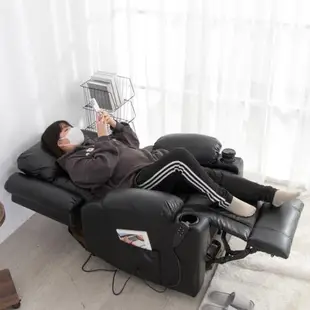 IDEA 威切斯電動無段式皮革沙發躺椅/單人沙發(皮沙發/休閒躺椅)