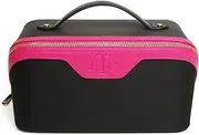 [Alice Wheeler] LTC Luxury Train Case, Black and Pink, Teal, Train Case