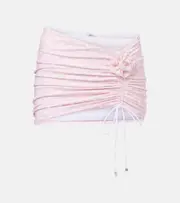[Bananhot] Bananhot Stefani polka-dot ruched miniskirt AU 14 pink