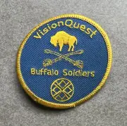 3” Vision Quest Buffalo Soldiers Patch, Iron Or Sew On.