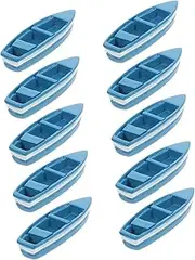 SOPOTUTU Mini Yacht Model Resin Canoe Souvenir Speedboat Nautical Decor Scale Boat for Home Bath Decor