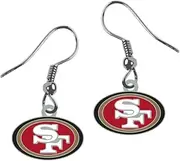 NFL San Francisco 49ers Unisex SAN Francisco 49ERS Earrings J-Hook LOGOsan Francisco 49ers Earrings j-Hook Logo, Red, Small