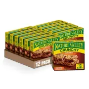 Whole Grain Crunchy Granola Bars with Peanut Butter & Dark Chocolate - 12 Count