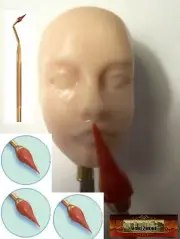 M00221-FS MOREZMORE Fine Point Rubber Doll Polymer Clay Sculpting Tool 3 Tip