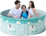 Folding Swimming Pool, Folding Dog Tub Without Inflating - Portable Bathtub and Swimming Accessories for Children, Babies, , Dogs, Outdoor, Garden, and Family Fun