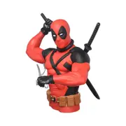 Marvel Deadpool Bust Figural PVC Coin/Piggy Bank Action Figure Statue Red