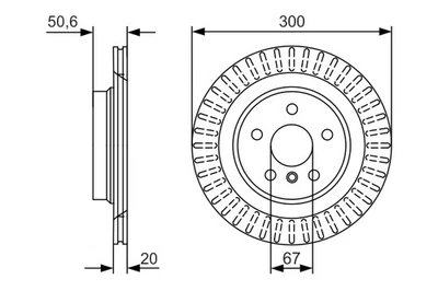 Bosch Rear Brake Rotor for Mini Mini Clubman F54 John Cooper Works 2.0L B48 ... (for: Mini)