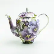 Grace Teaware Golden Pansy Tall Coffee/Teapot
