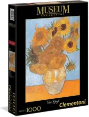Museum Van Gogh - Sunflower Puzzle, 1000 Piece - Clementoni