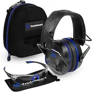 [TradeSmart] Complete Shooting Eye and Ear Protection: Electronic Earmuffs for Shooting, Range Glasses & Hard Carrying Case