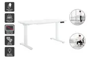 Ergolux Dual Motor Electric Standing Desk 140 x 70cm (White/ White)