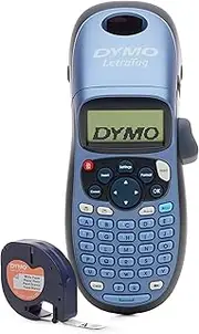 Dymo LetraTag LT-100H Handheld Label Maker | ABC Keyboard Label Printer with Easy-to-Use, 13 Character LCD Screen | for Home or Office | Blue