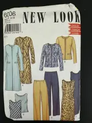 6006 New Look SEWING Pattern Misses JACKET DRESS TOP PANTS Size 6 - 16 Uncut