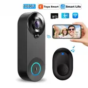 1080P Wireless Video Doorbells Cameras WiFi Smart Door Bell Tuya Smart Security
