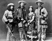 Buffalo Bill Cody & Pony Express Riders Western Photo B&W 8 X 10"