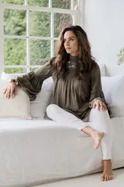 Chasing Birds Blouse--BOHO-596