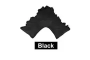Ruffled U Shape Tri Boomerang Pillowcase 280TC Poly Cotton Bed Decor- Black