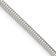 26 Inch Sterling Silver 2mm Diamond-Cut Snake Chain