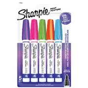 Sharpie Oil-Based Bullet Paint Markers Fashion 5 Pack