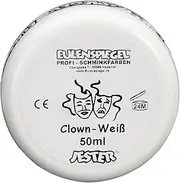 EULENSPIEGEL Make-Up Clown White 50 m Screw Lid Box