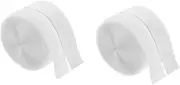 Amosfun Rolls Double Sided Adhesive Sheets Fabric Tape for Hangers Rods Displays Strong Hold