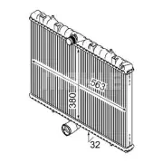 MAHLE Radiator CR 889 000S FOR Expert Scudo Dispatch Tepee C8 807 Phedra Fiorino (for: Fiat)