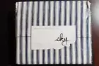 MSRP$240 Sky Watercolor Stripe 100% cotton percale Sheet Set Exclusive King