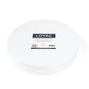 Loyal 10mm White Round Masonite Cake Drum Board 30cm / 12 inch