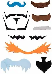 Super Moustachio Bros | Video Game Character Fake Mustaches | Includes 10 of The Most Famous Pieces of Facial Hair in Gaming History | Perfect for Nerds, Geeks, Gamers