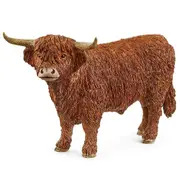 Schleich 5.4'' Highland Bull Farm Animal Action Figure Kids/Children Toy 3-8y