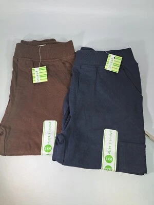 24M Boy's Sweatpants 2 Pair Peanut & Ollie Blue/Brown New w/ Tags -G