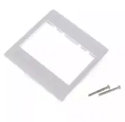 MagiDeal Insulated Faceplate Switch Wall Plate Cover 3 Gang RJ45 Module White