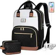 [IGOLUMON] Backpack for Women 15.6 Inch Laptop Backpack Work Business Backpacks Purse Waterproof College Carry on Backpacks