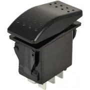 6 Pin ON-Off-ON Rocker Switch VLD2S00B-AZC00-000 DPDT 20A 12V DC