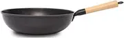 Household Craft Cookware Utensils Cast Iron Grill Pan Wok Pans for Indoor and Outdoor Cooking