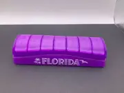 NIP Florida Weekly Pill Organizer 7-Day Travel Portable Case Purple Plastic