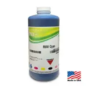 INX EcoSolvent CYAN Ink for Roland,Mutoh,Mimaki, i3200 - 1 Liter - MADE IN USA
