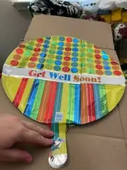 Get Well Smiley Faces 17 Inch Foil Balloon New!!!